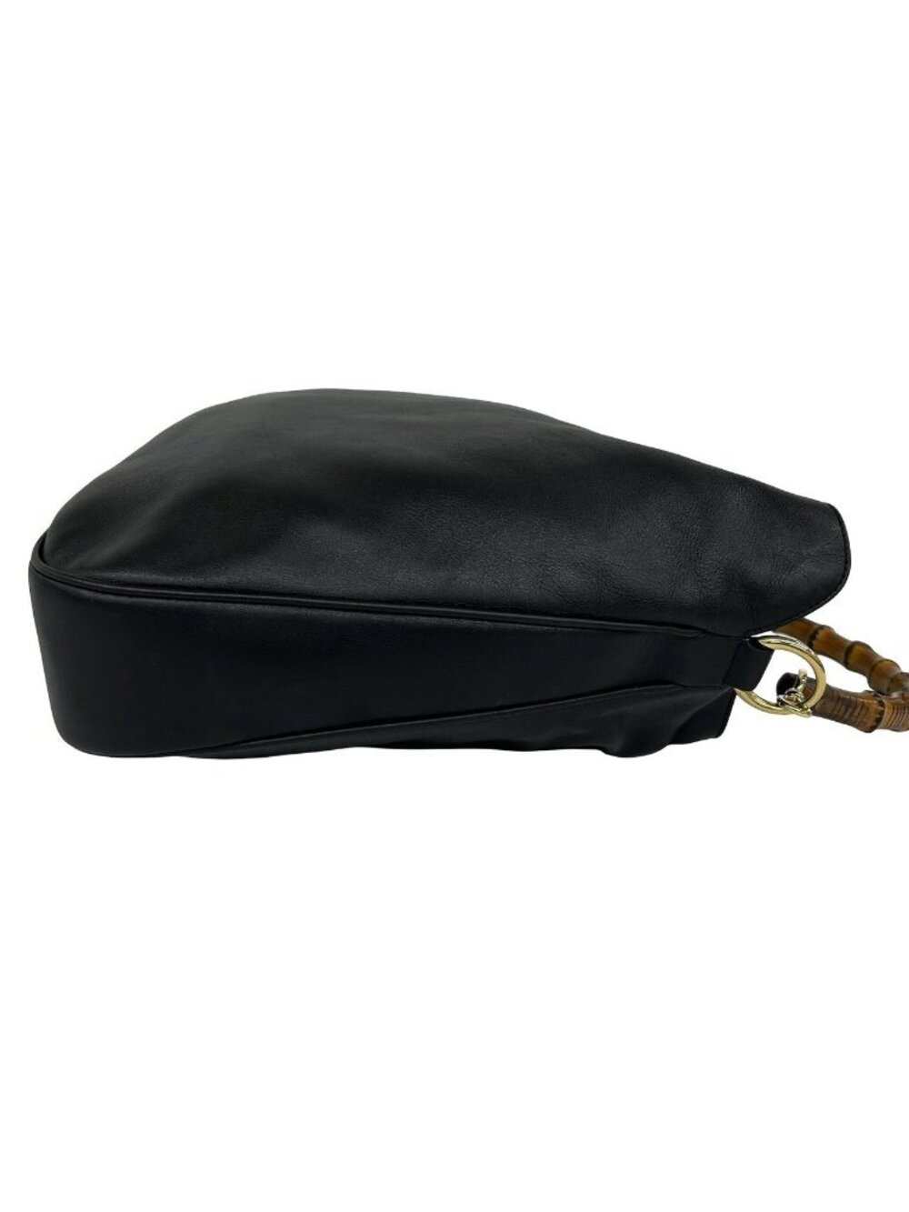Gucci Vintage Bamboo Leather 2-Way Shoulder Bag Black - Picture 6 of 10